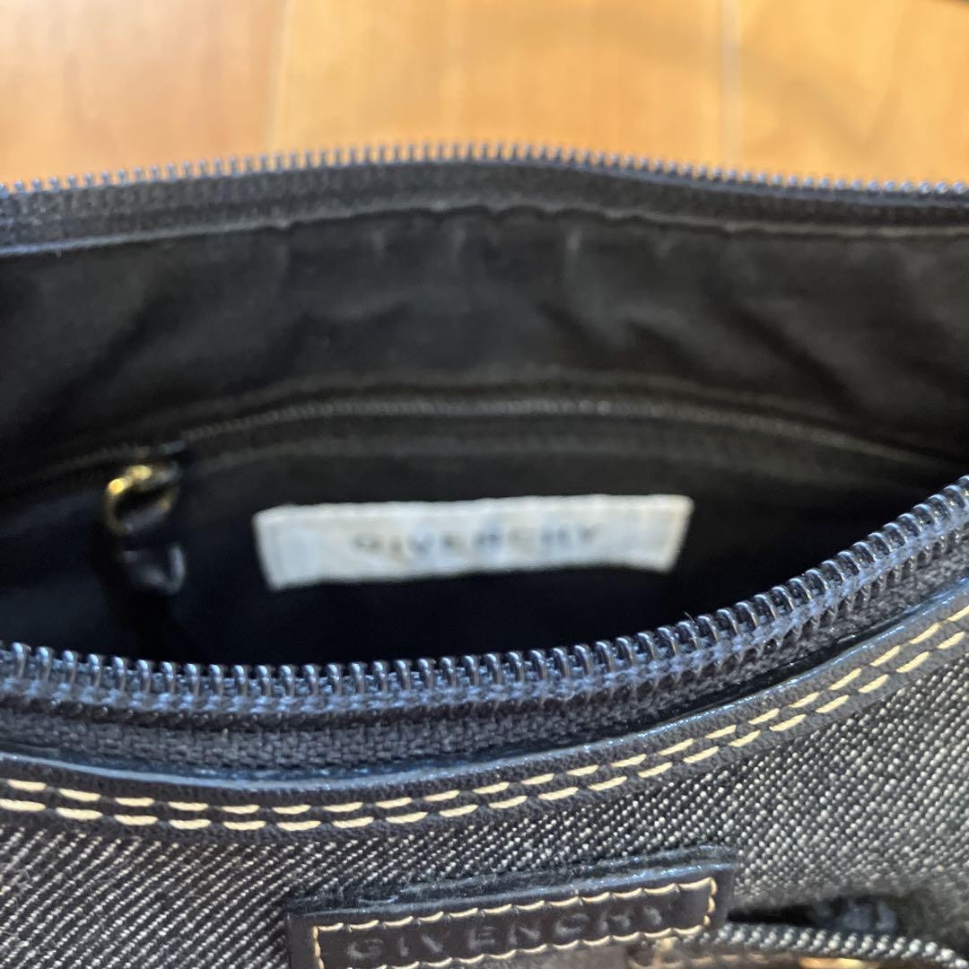 GIVENCHY Mini Shoulder Bag Purse Denim Black Authentic