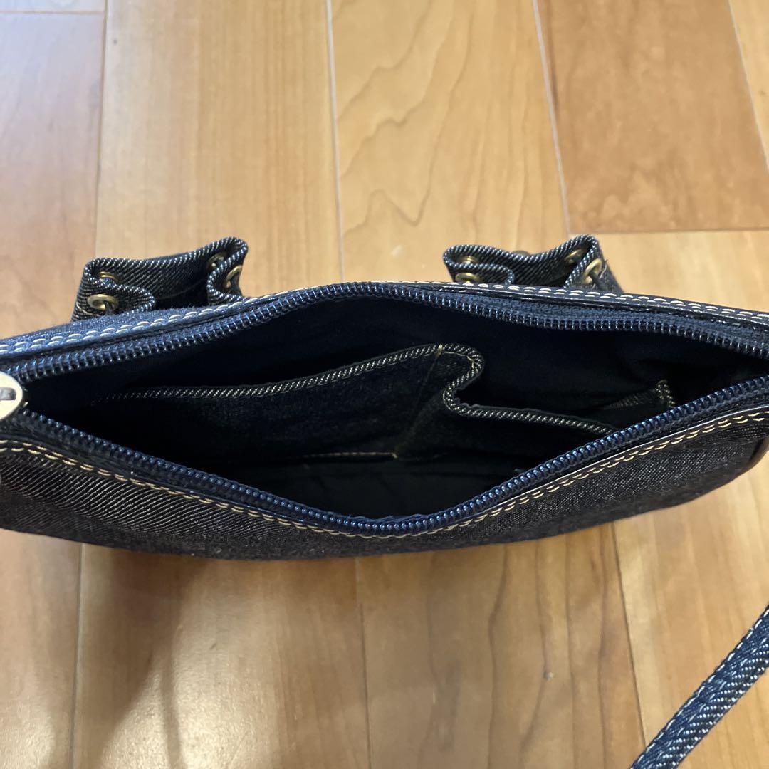 GIVENCHY Mini Shoulder Bag Purse Denim Black Authentic