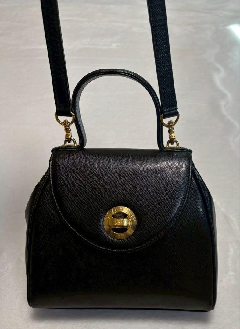 GIVENCHY Hand Shoulder Bag Tote Purse 2way Leather Authentic