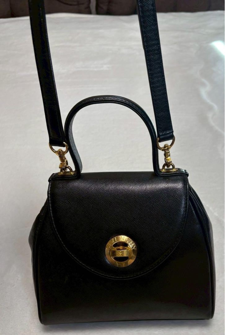 GIVENCHY Hand Shoulder Bag Tote Purse 2way Leather Authentic