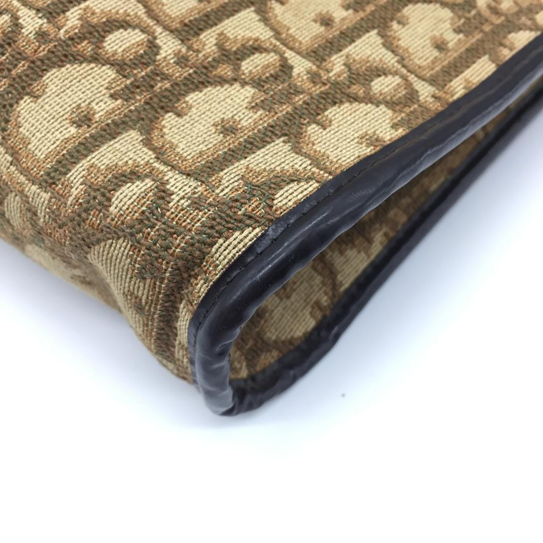 Christian Dior Shoulder Bag Purse Trotter Brown Authentic