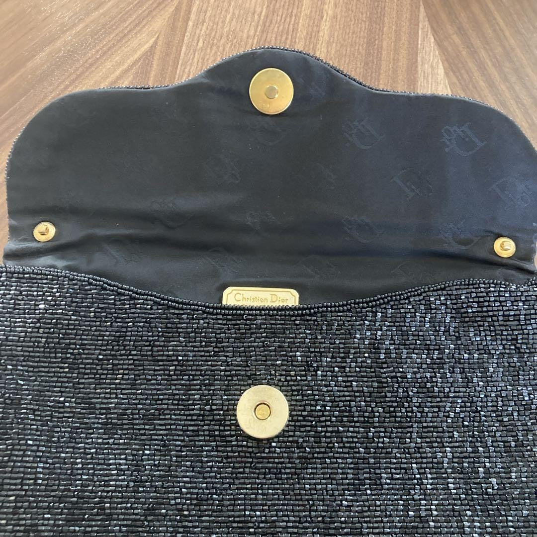 Christian Dior Clutch Bag Party Second Bag Logo Authentic