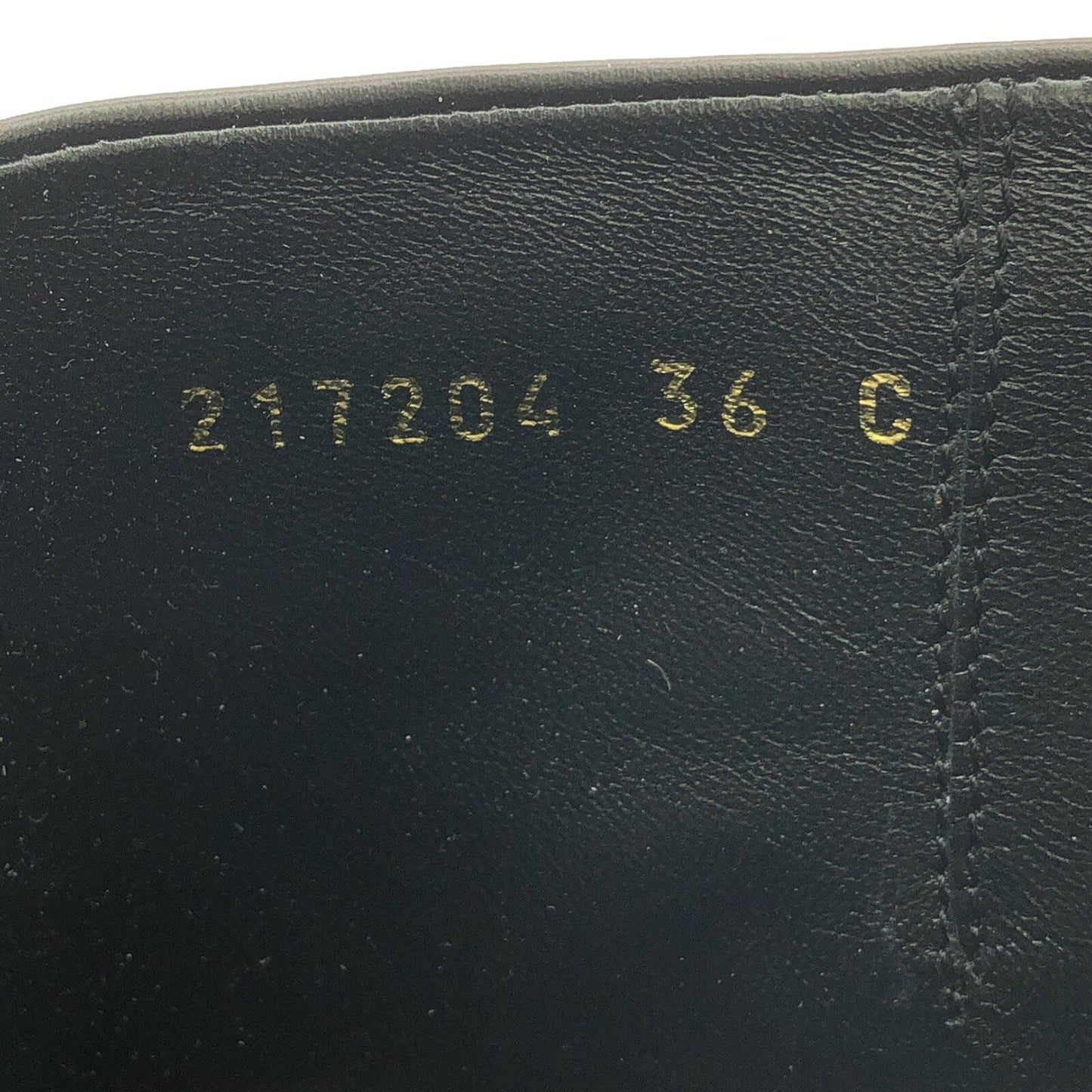 GUCCI Long Boots Shoes EU 36 US 6 Leather Black Authentic
