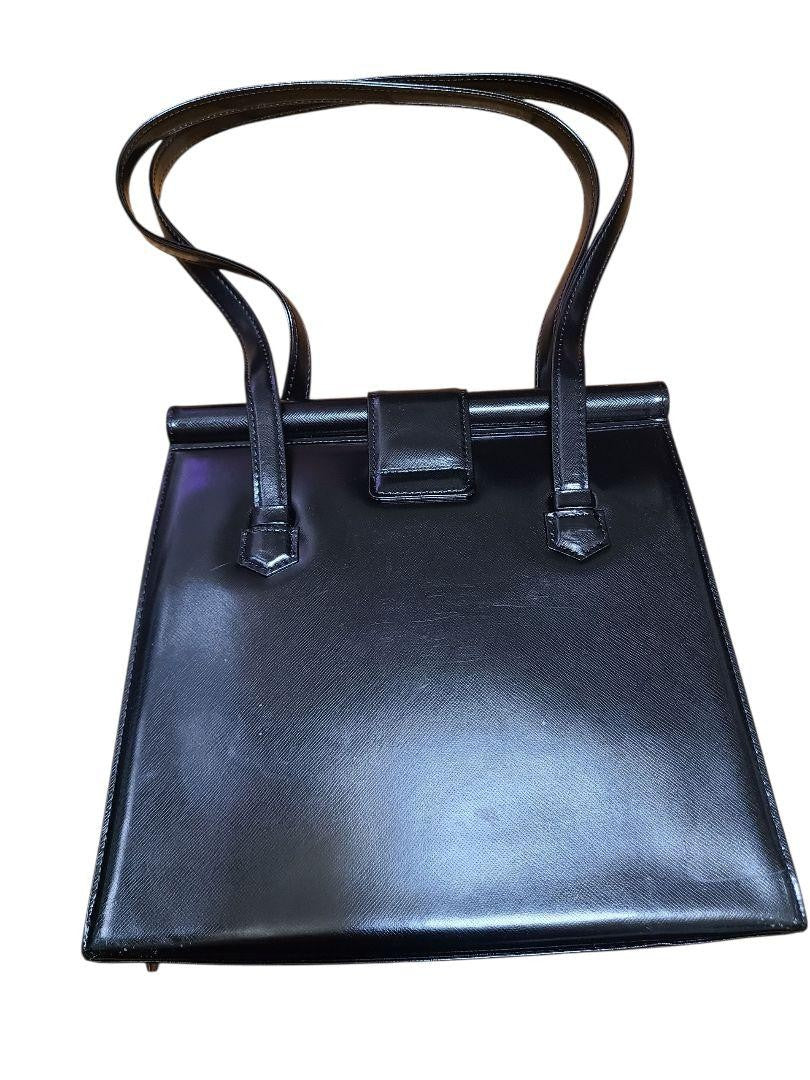 Saint Laurent Shoulder Bag Purse Logo Black Authentic