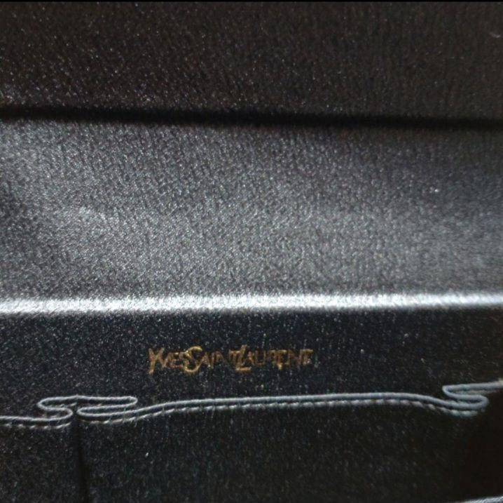 Saint Laurent Clutch Bag Second Bag Black Authentic