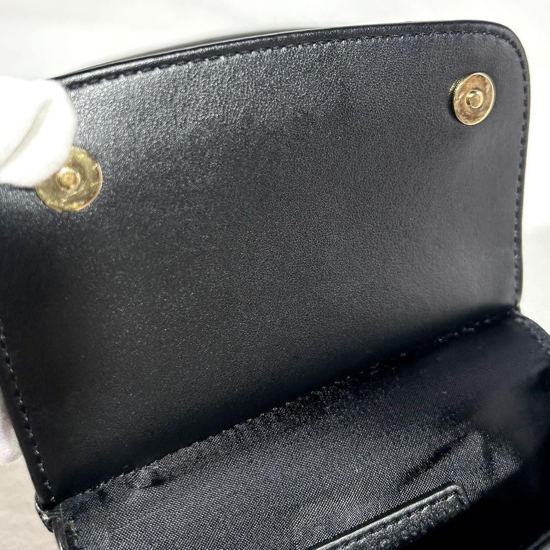 Dolce & Gabbana Shoulder Bag Purse 2way Patent Leather Black Authentic