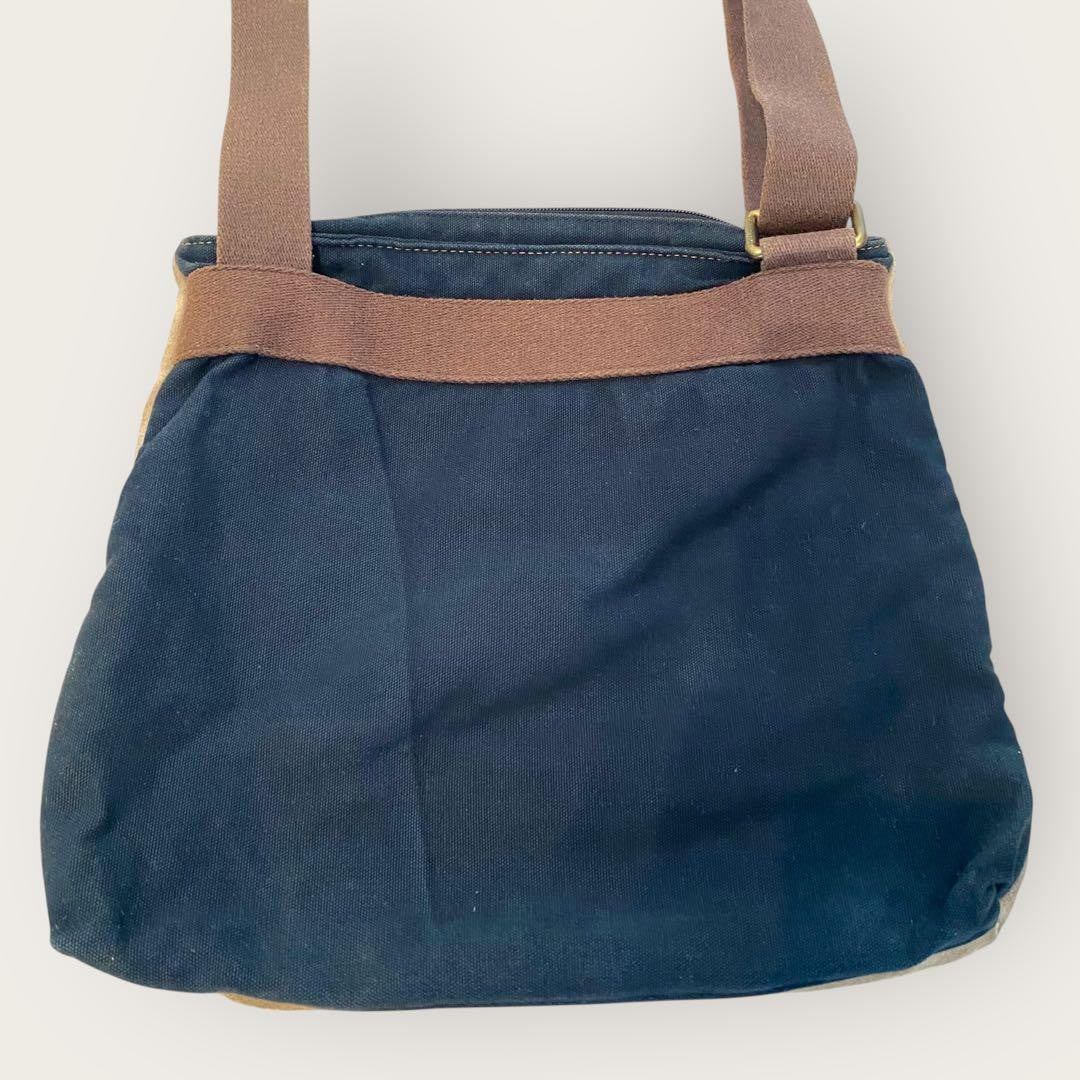 Dolce & Gabbana Shoulder Bag Purse Suede Leather Denim Indigo Beige Authentic