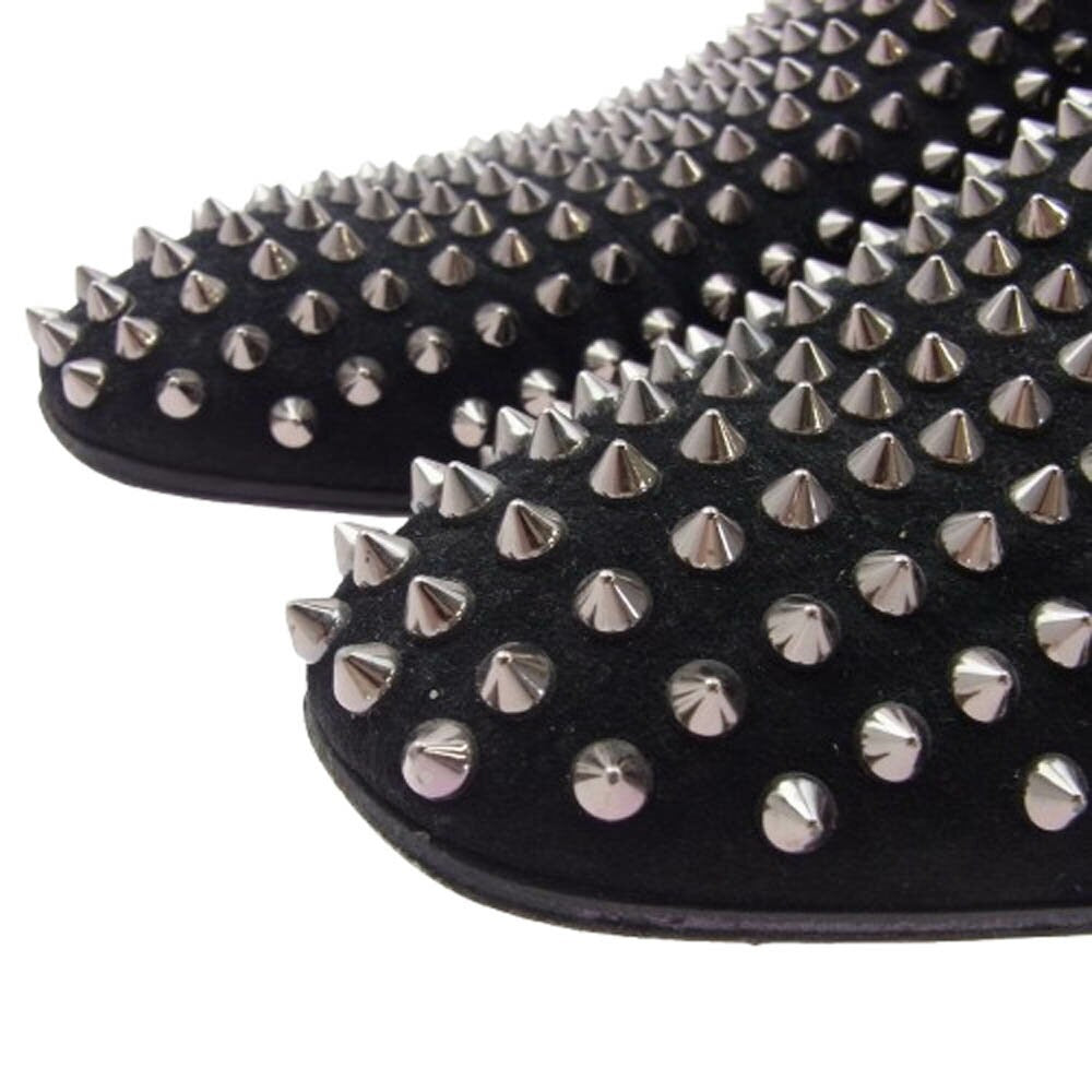 Christian Louboutin Slip-ons Shoes Sneakers Studs EU 42 US 9 Suede Leather Black
