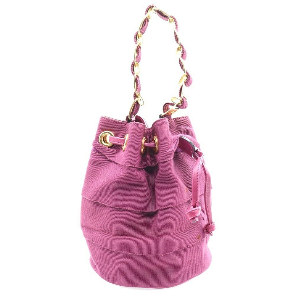 Salvatore Ferragamo Hand Bag Tote Purse Burgundy Authentic