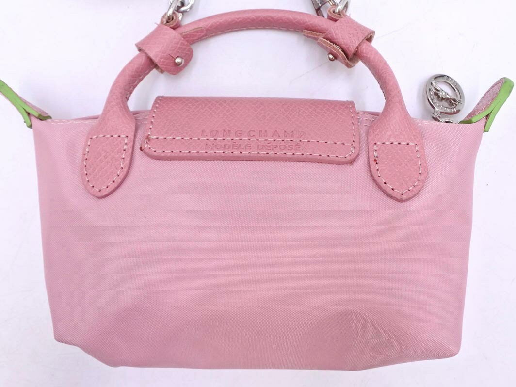 Longchamp Hand Bag Tote Purse Le Pliage Pink Authentic