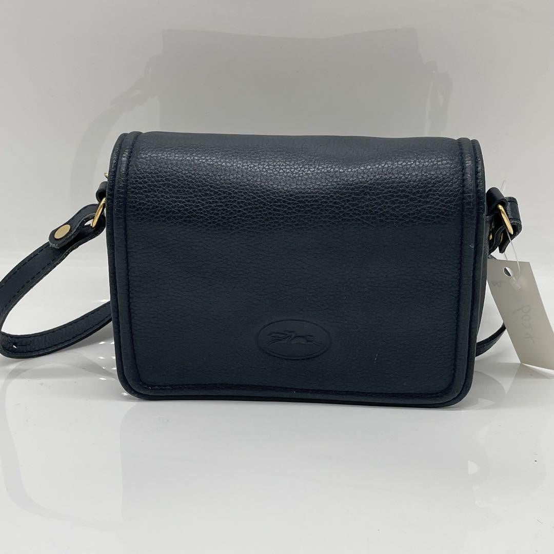 Longchamp Mini Shoulder Bag Purse Leather Authentic