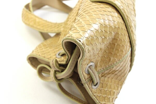 TOD'S Hand Bag Tote Purse Leather Yellow Beige Authentic
