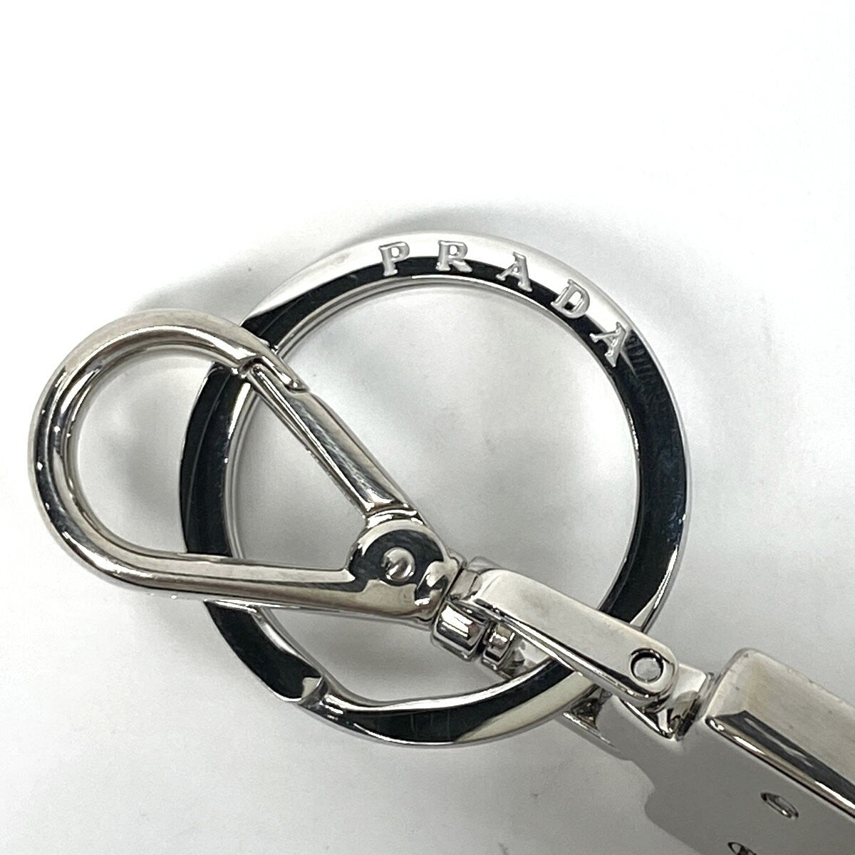 PRADA Key Ring Keychain Bag Charm Robot Black Authentic