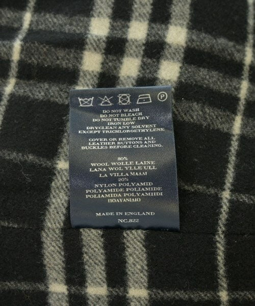 BURBERRY Coat Nova Check Size F Black Authentic