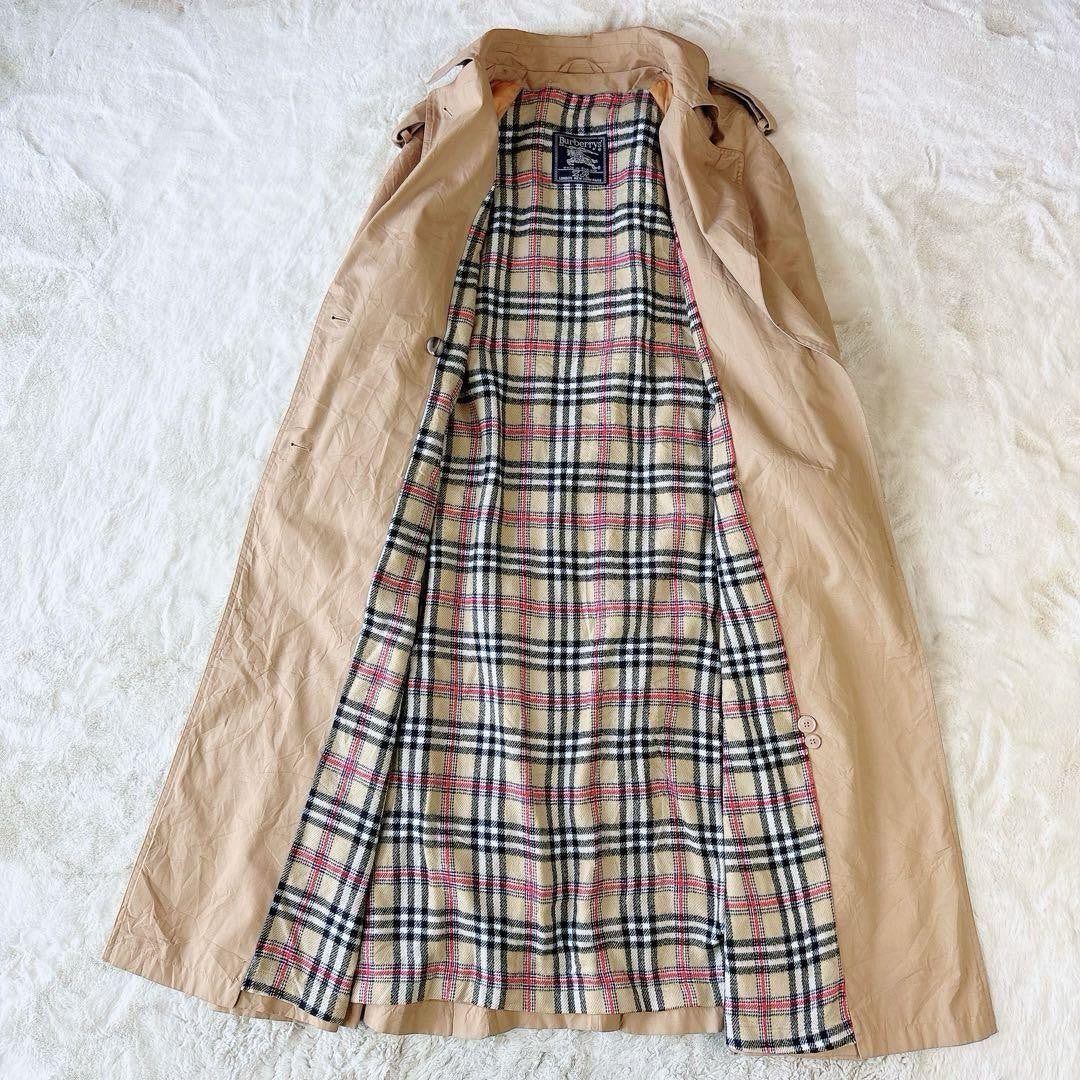 BURBERRY Coat Nova Check Asian fit L US size M Brown Beige Authentic