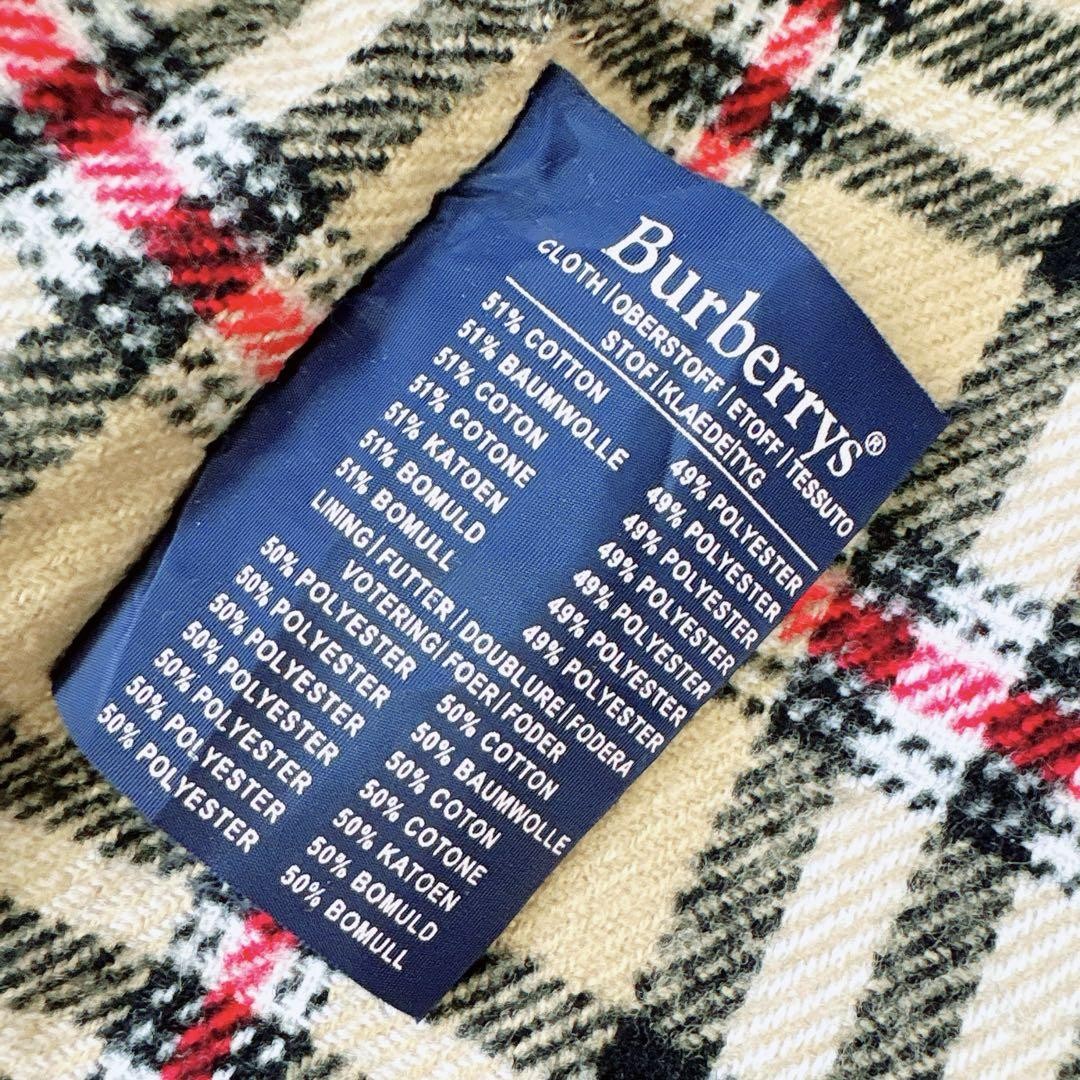 BURBERRY Coat Nova Check Asian fit L US size M Brown Beige Authentic