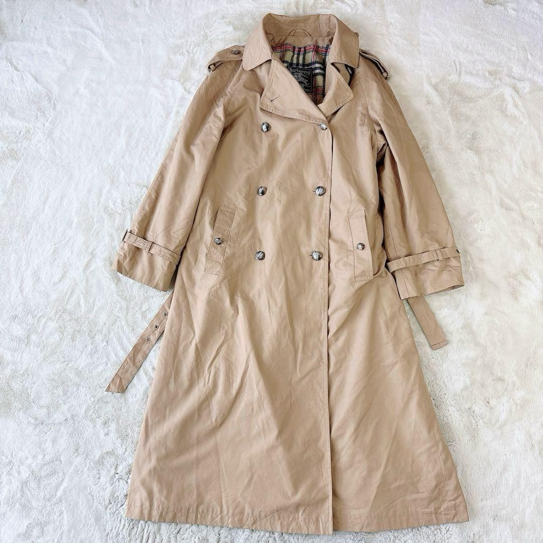 BURBERRY Coat Nova Check Asian fit L US size M Brown Beige Authentic