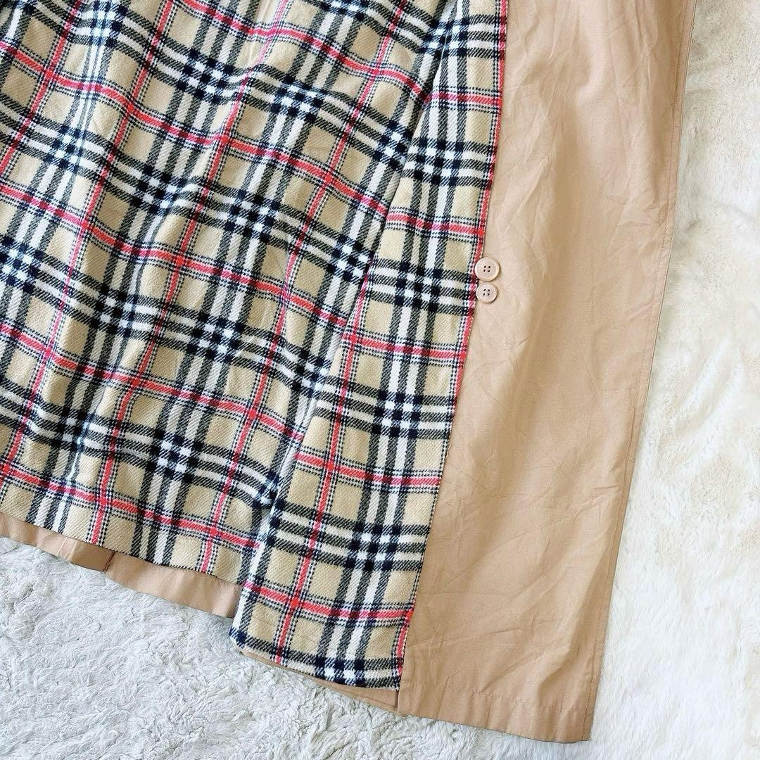 BURBERRY Coat Nova Check Asian fit L US size M Brown Beige Authentic