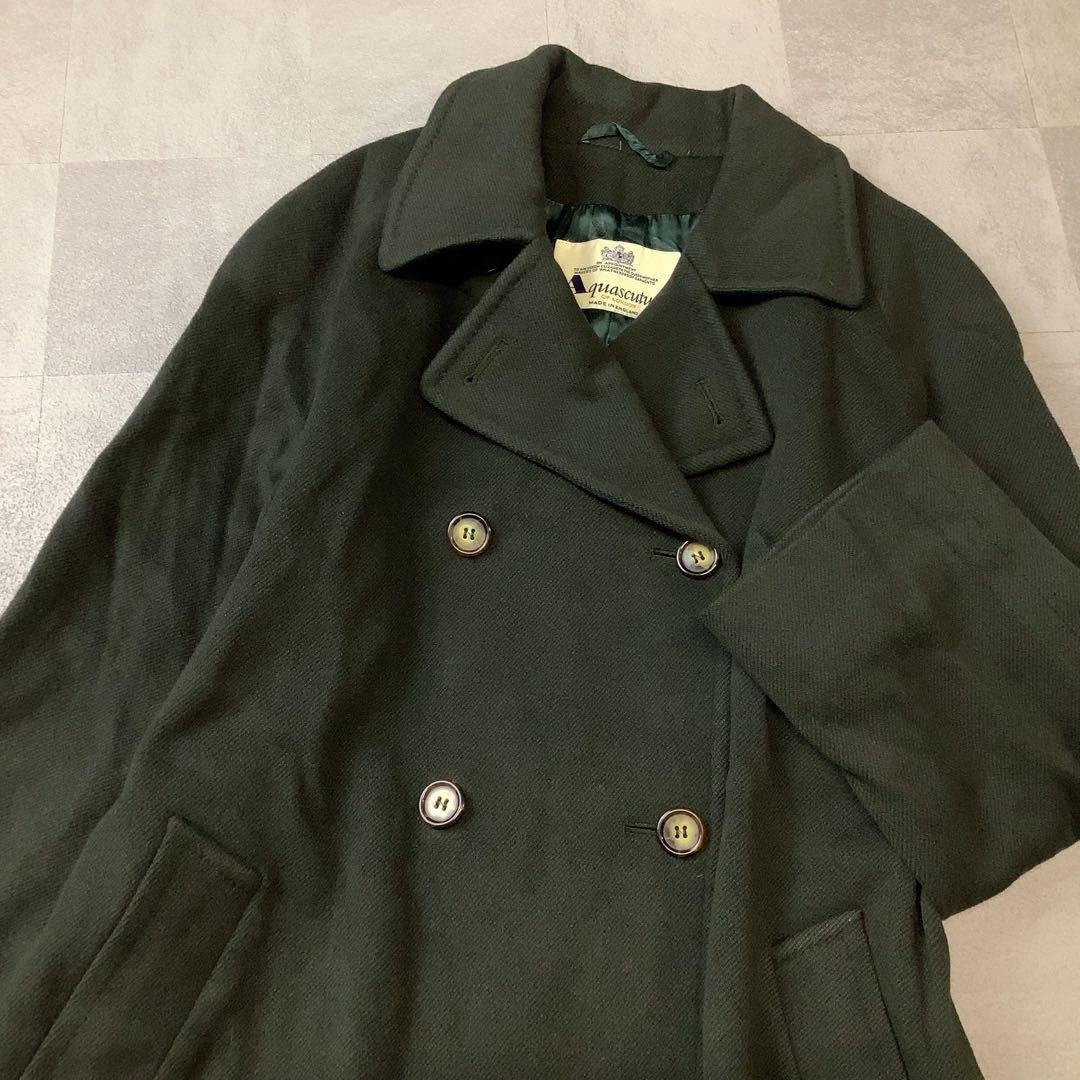 Aquascutum Trench Coat Asian fit L US size M Khaki Authentic