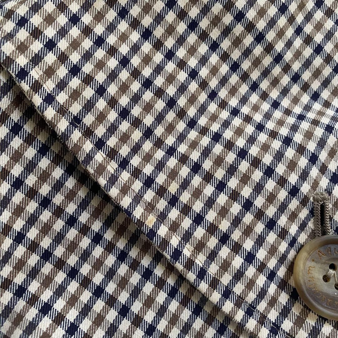 Aquascutum Trench Coat House Check FREE SIZE Authentic