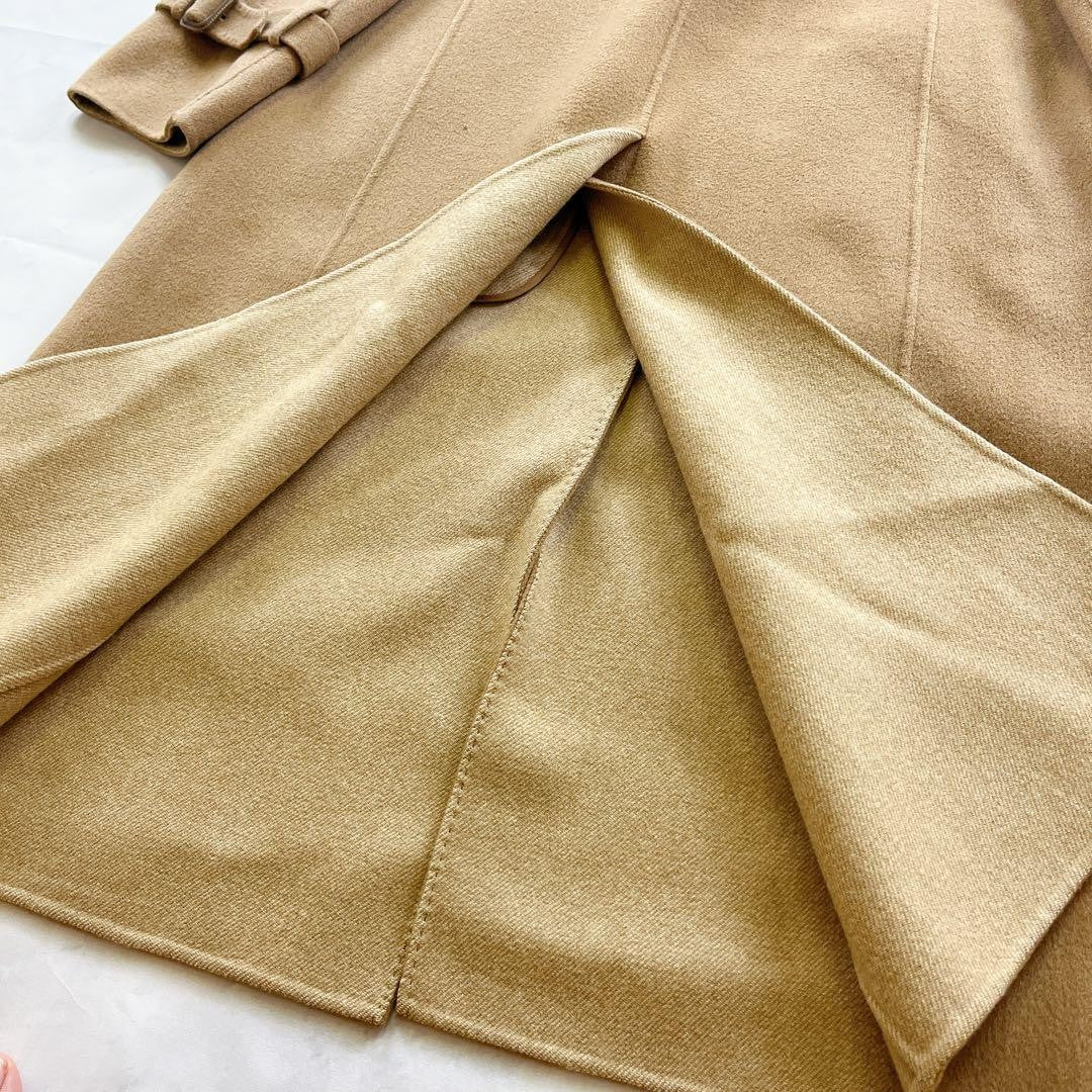 Aquascutum Long Coat Asian fit M US size S Honey Beige Authentic