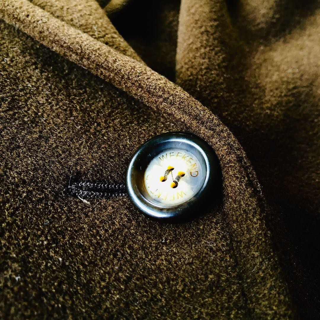 Weekend Max Mara Long Coat Asian fit M 38 US size S Dark Brown Authentic