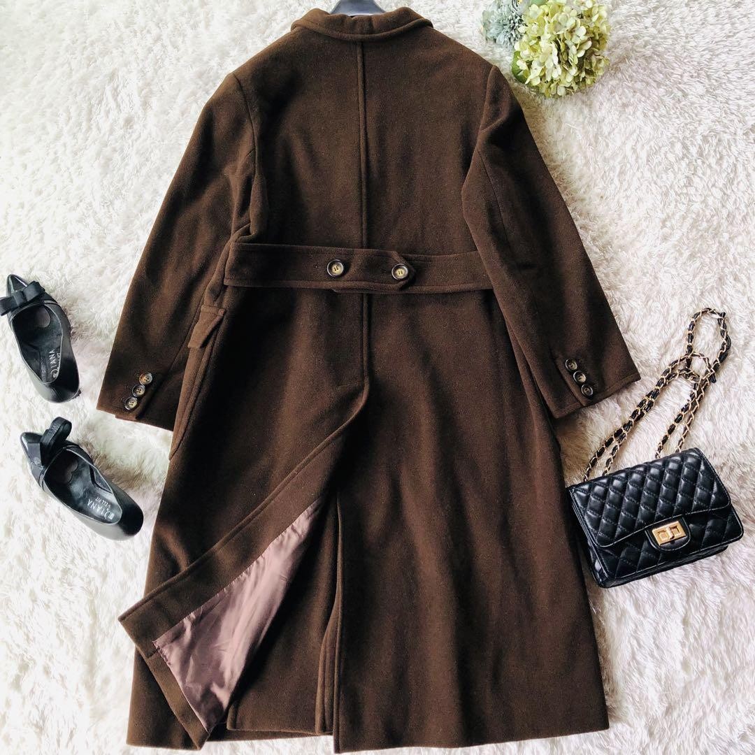 Weekend Max Mara Long Coat Asian fit M 38 US size S Dark Brown Authentic