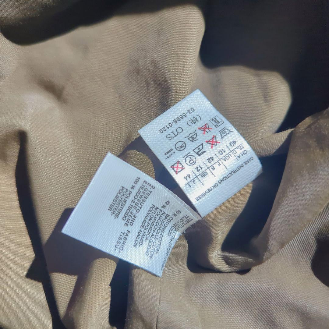 Max Mara Long Coat Asian fit 2XL 44 US size XL Khaki Authentic