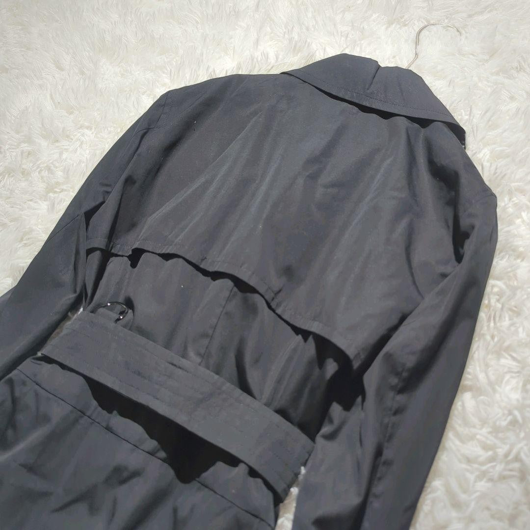Max Mara Trench Coat Asian fit 2XL 44 US size XL Black Authentic