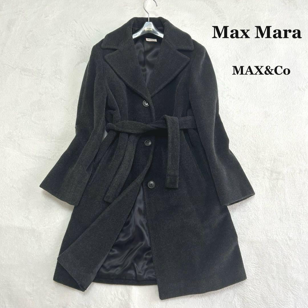 MAX&Co. Coat Asian fit M 38 US size S Dark Gray Authentic