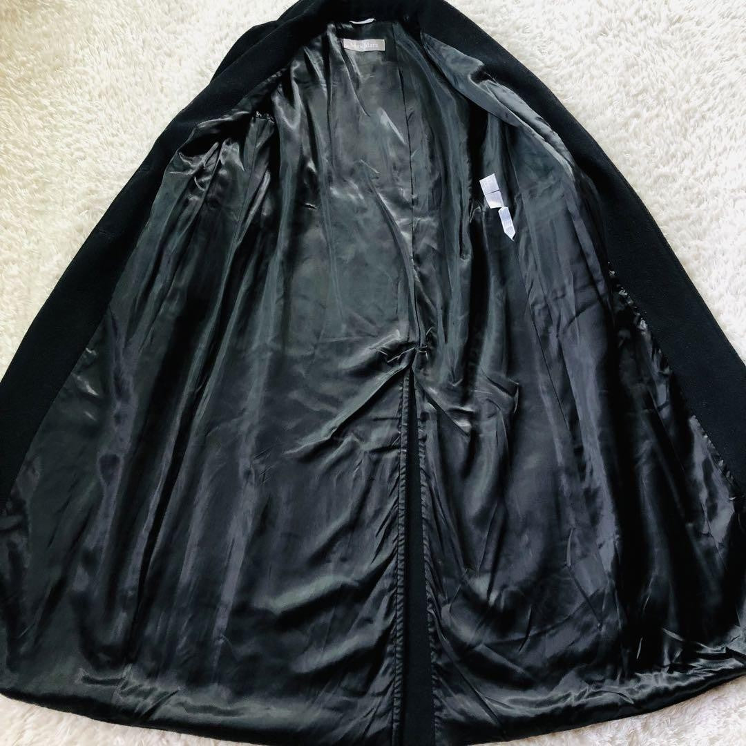 Max Mara Long Coat Asian fit M 38 US size S Black Authentic