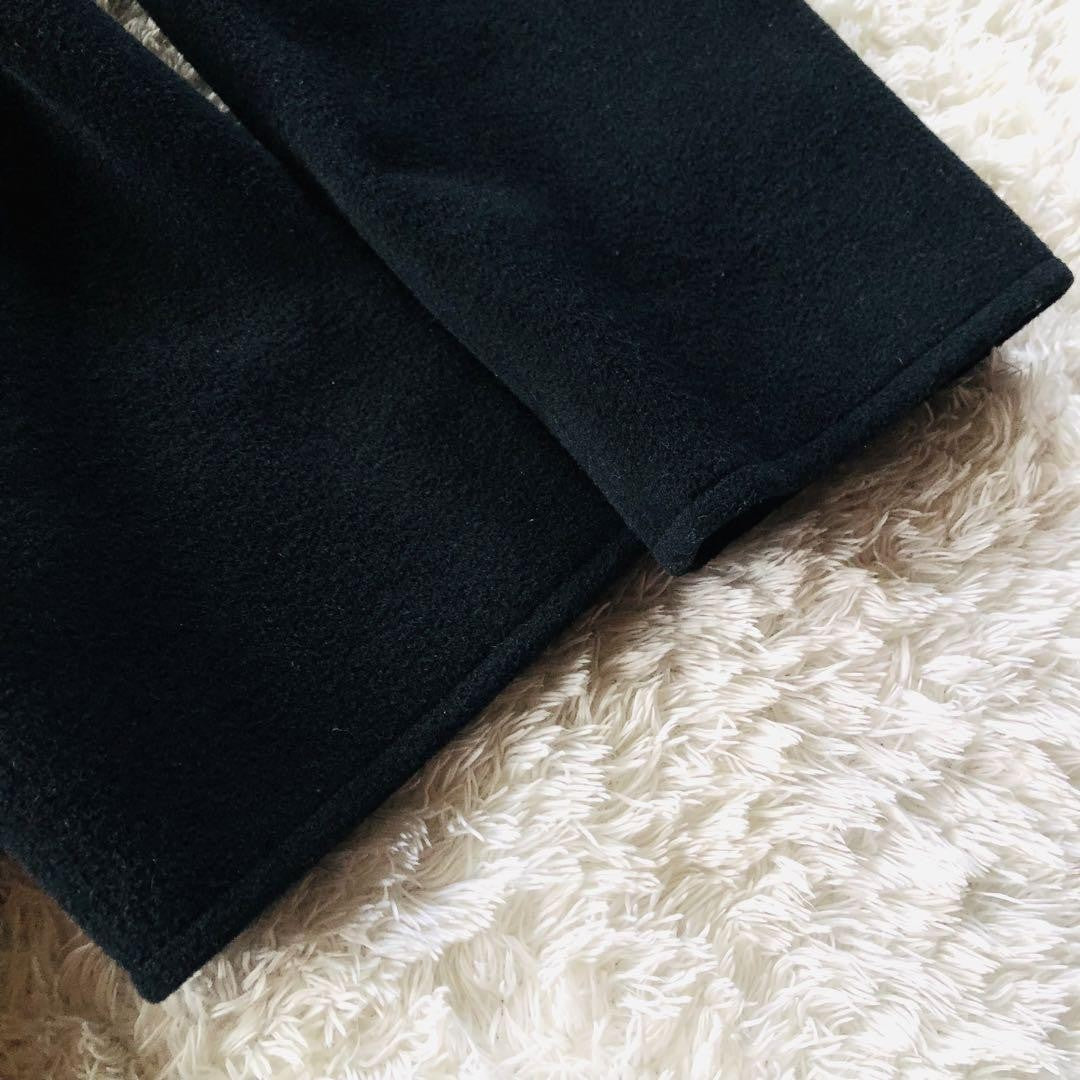 Max Mara Long Coat Asian fit L 40 US size M Black Authentic