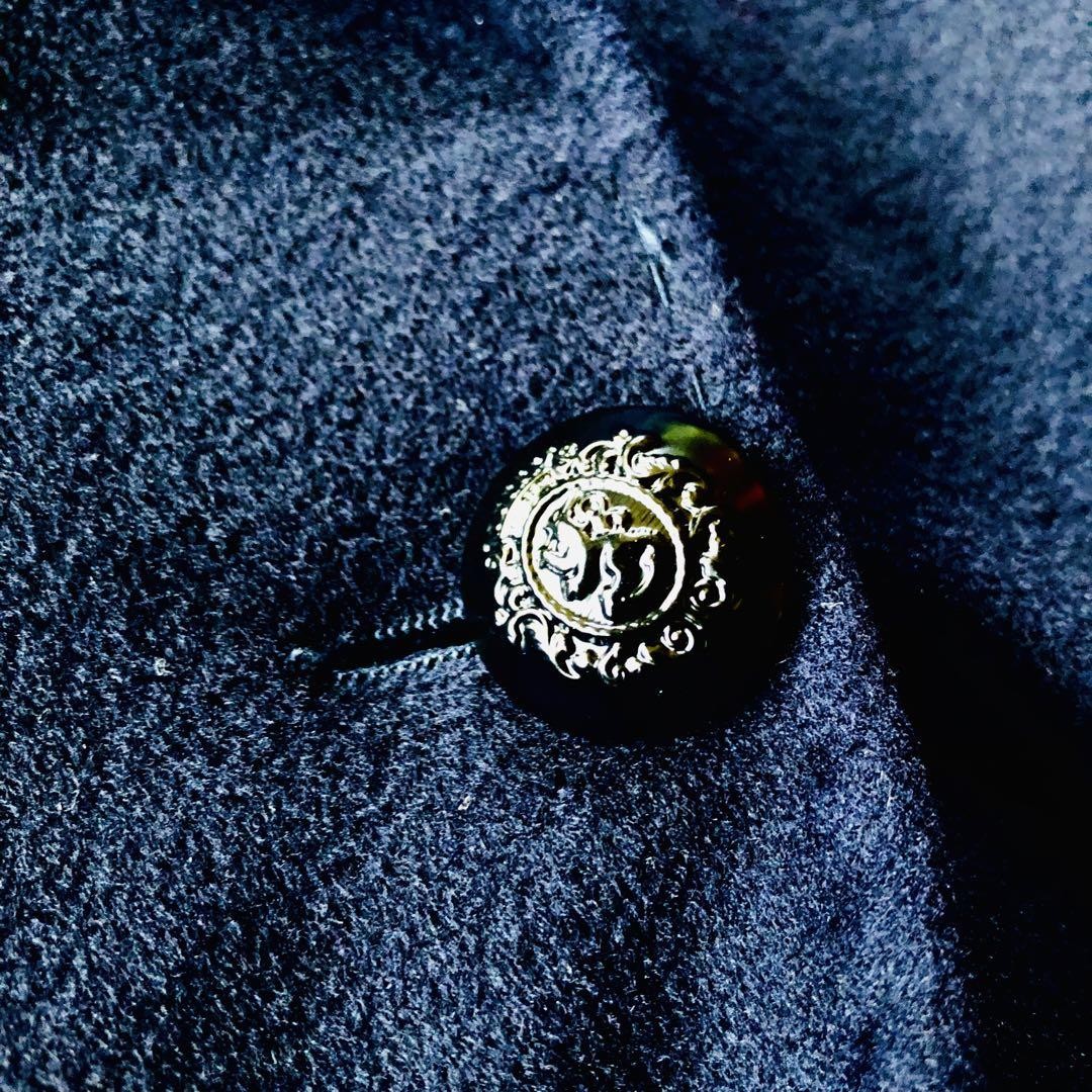 Max Mara P Coat Asian fit M 38 US size S Navy Authentic