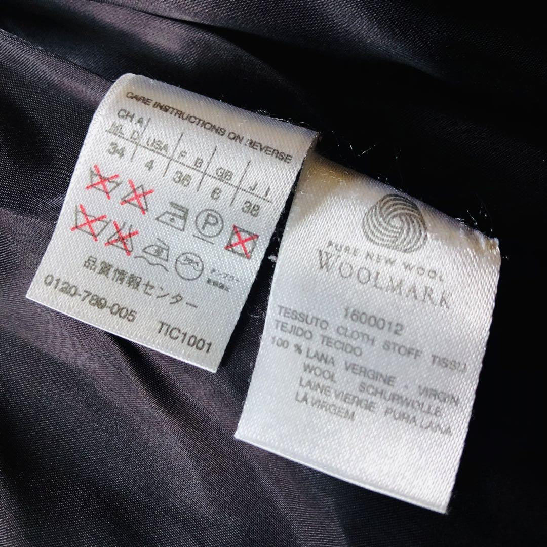 Max Mara P Coat Asian fit M 38 US size S Navy Authentic