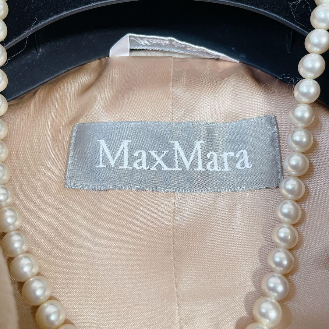 Max Mara Chester Coat Asian fit L 40 US size M Beige Authentic