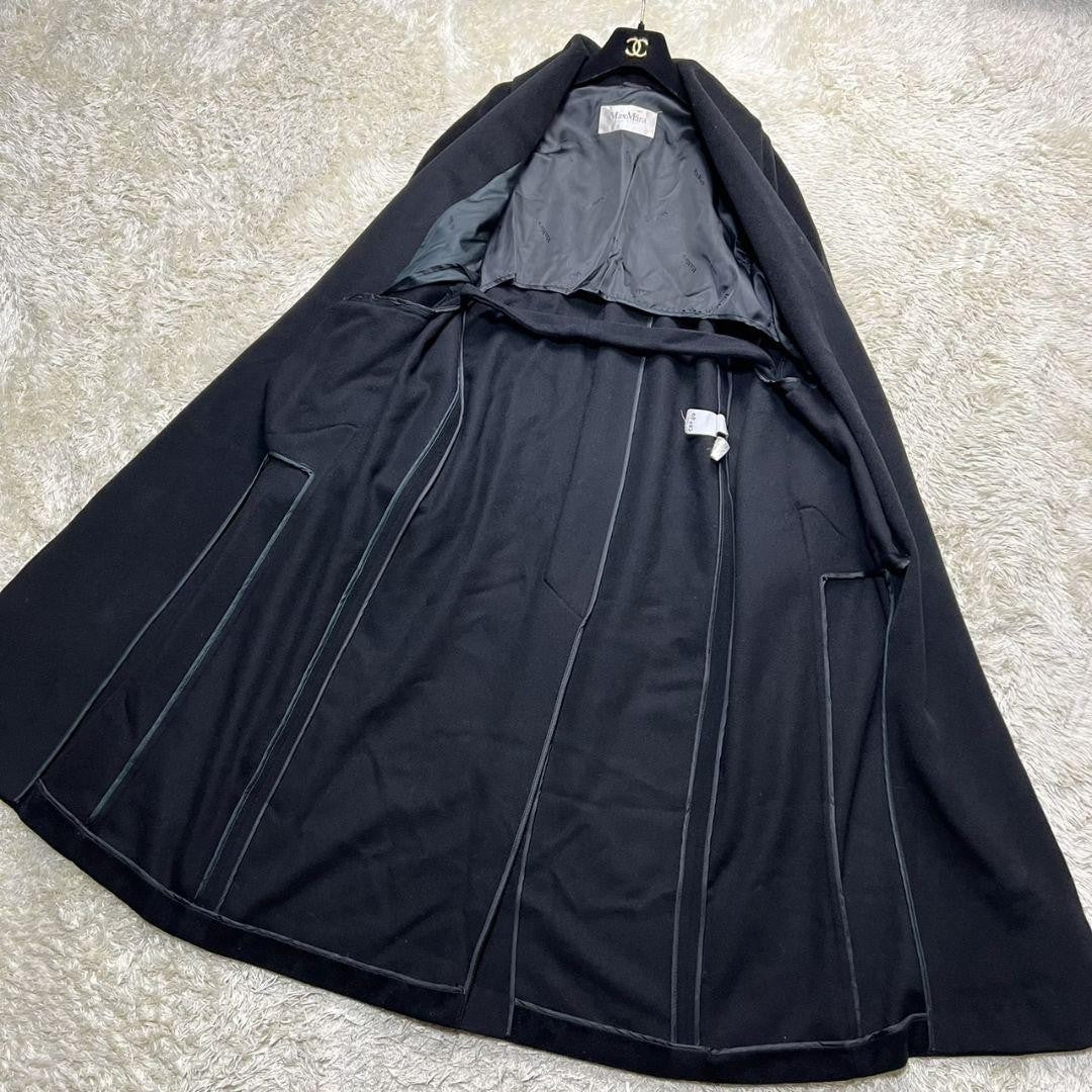 Max Mara Long Coat Asian fit M US size S Black Authentic