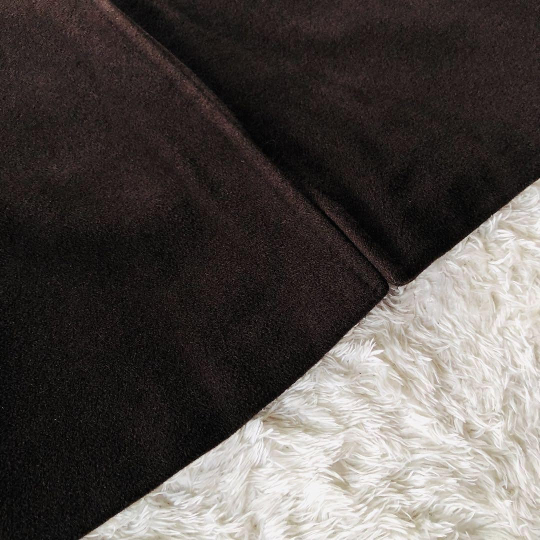 Max Mara Long Coat Asian fit XL 42 US size L Dark Brown Authentic