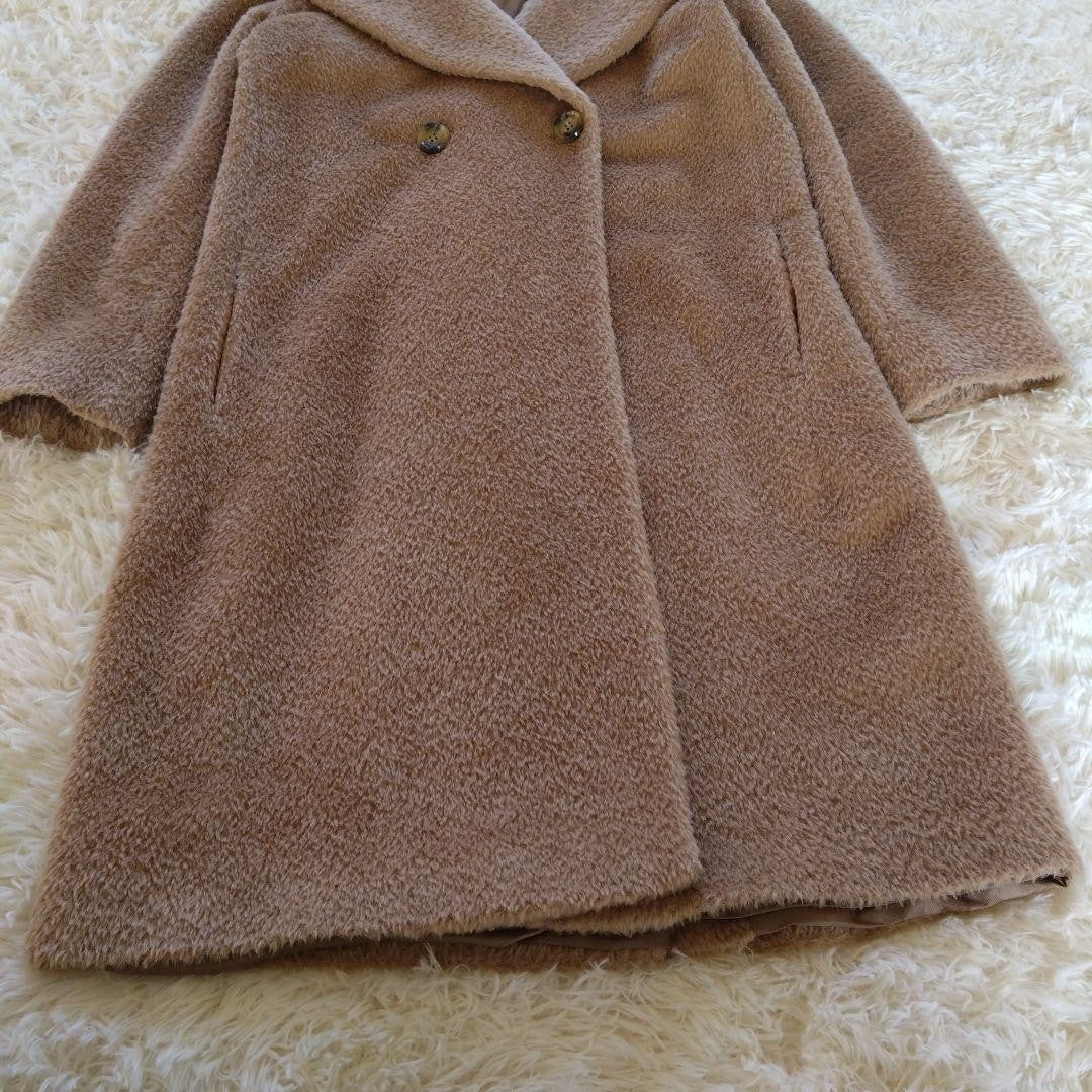 Max Mara Studio Long Coat Asian fit M 38 US size S Camel Authentic
