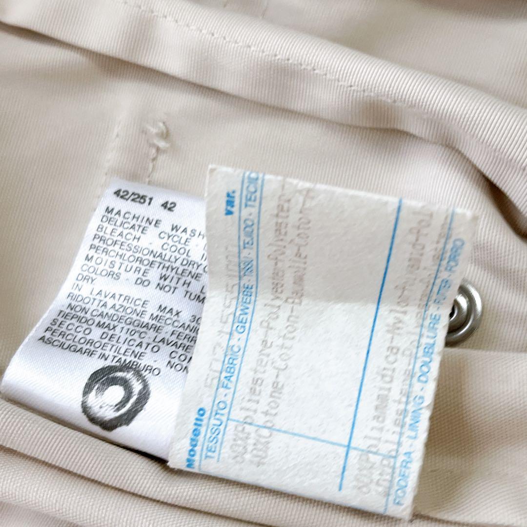 Weekend Max Mara Trench Coat Asian fit XL 42 US size L Off White Authentic