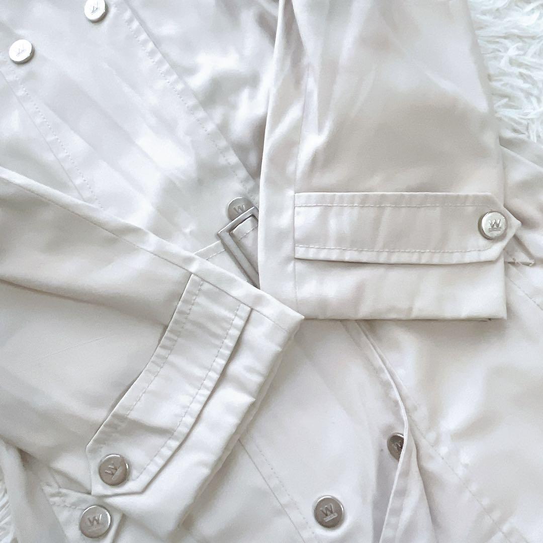 Weekend Max Mara Trench Coat Asian fit XL 42 US size L Off White Authentic