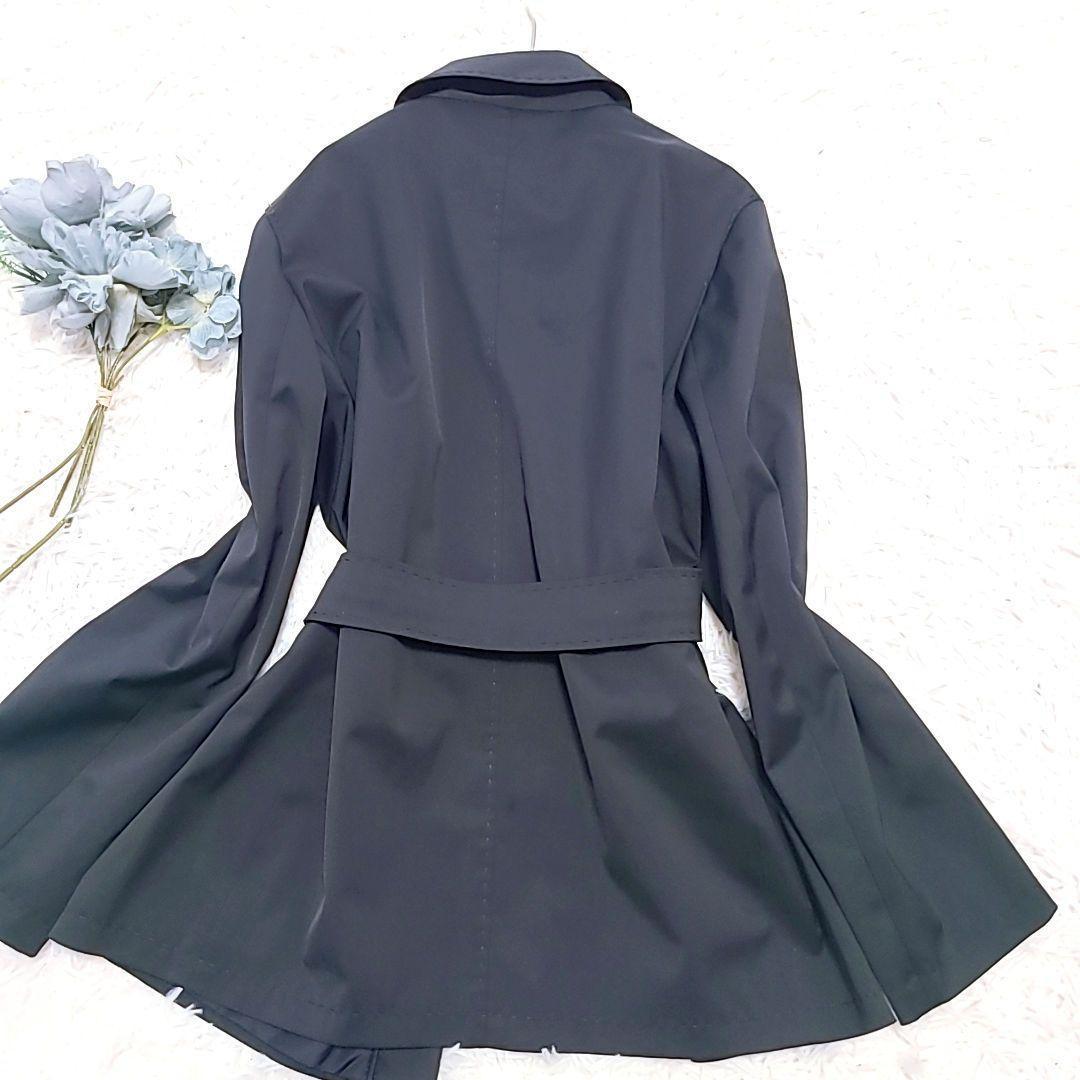 S Max Mara Short Trench Rain Coat Asian fit XL US size L Black Authentic