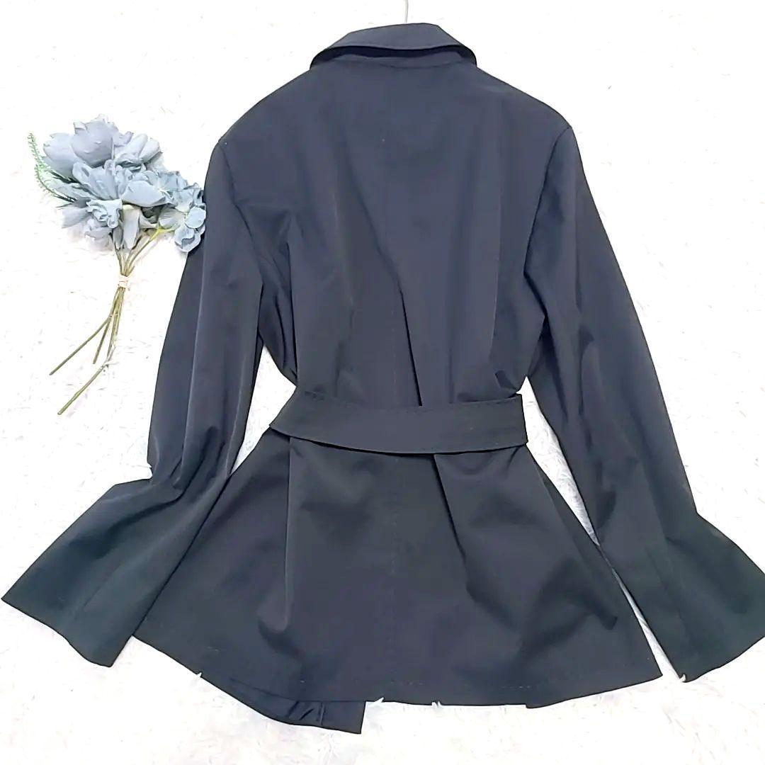 S Max Mara Short Trench Rain Coat Asian fit XL US size L Black Authentic
