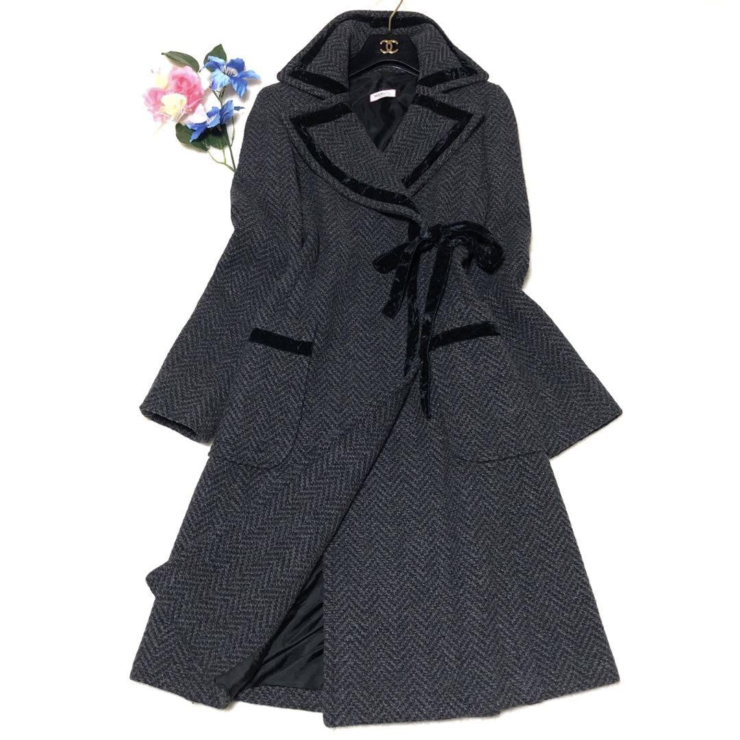 Max Mara MAX&Co. Chester Coat Asian fit M 38 US size S Dark Gray Authentic