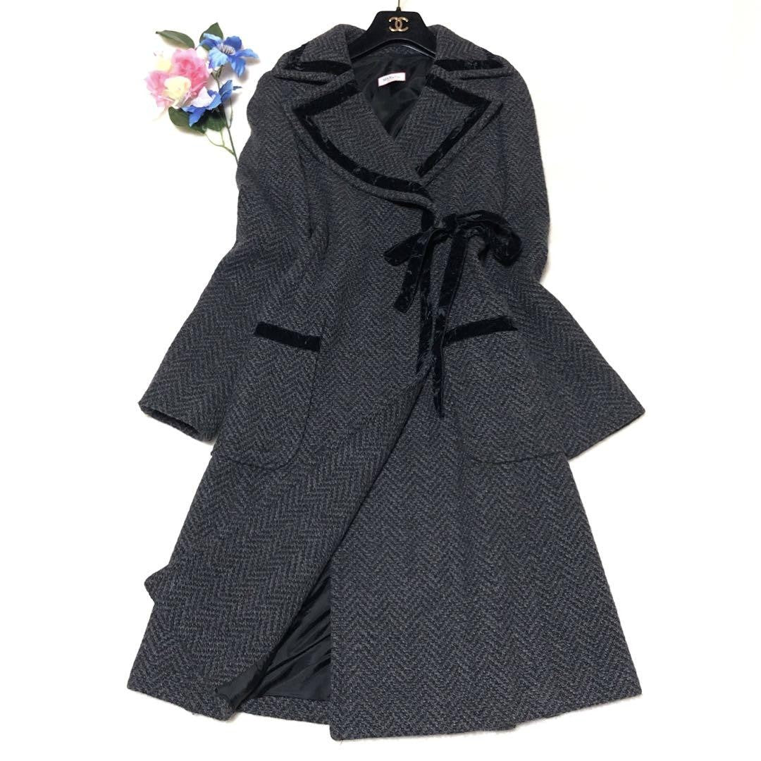 Max Mara MAX&Co. Chester Coat Asian fit M 38 US size S Dark Gray Authentic
