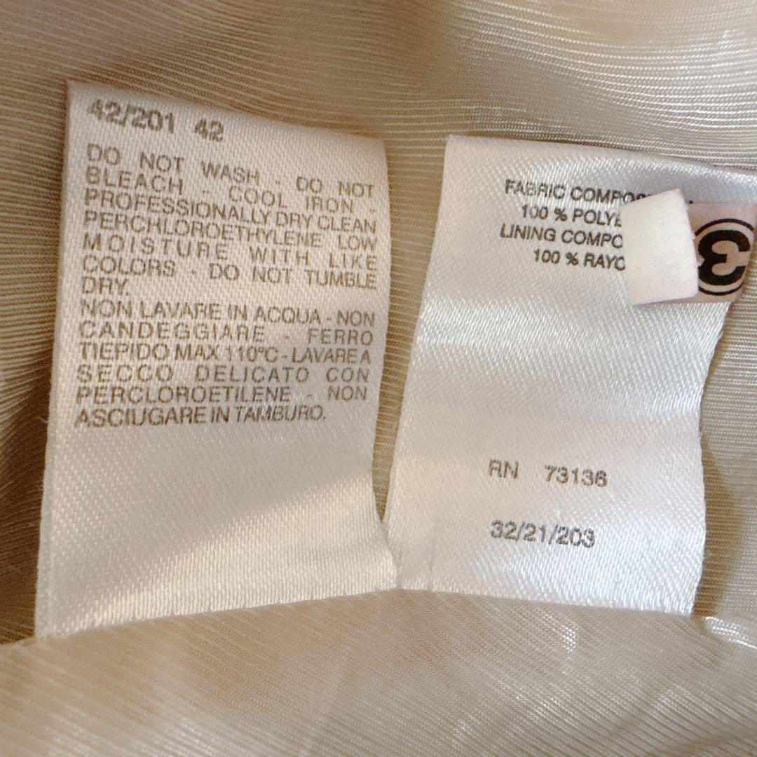 Max Mara Trench Coat Asian fit XL 42 US size L Light Gray Authentic
