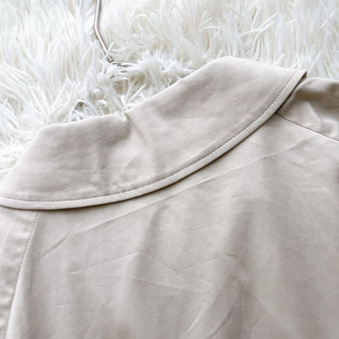 S Max Mara Trench Coat Asian fit L 40 US size M Beige Authentic