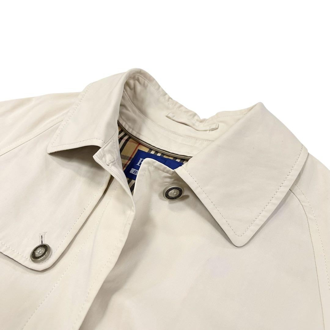 BURBERRY BLUE LABEL Chester Coat Nova Check Asian fit M 38 US size S Beige Auth
