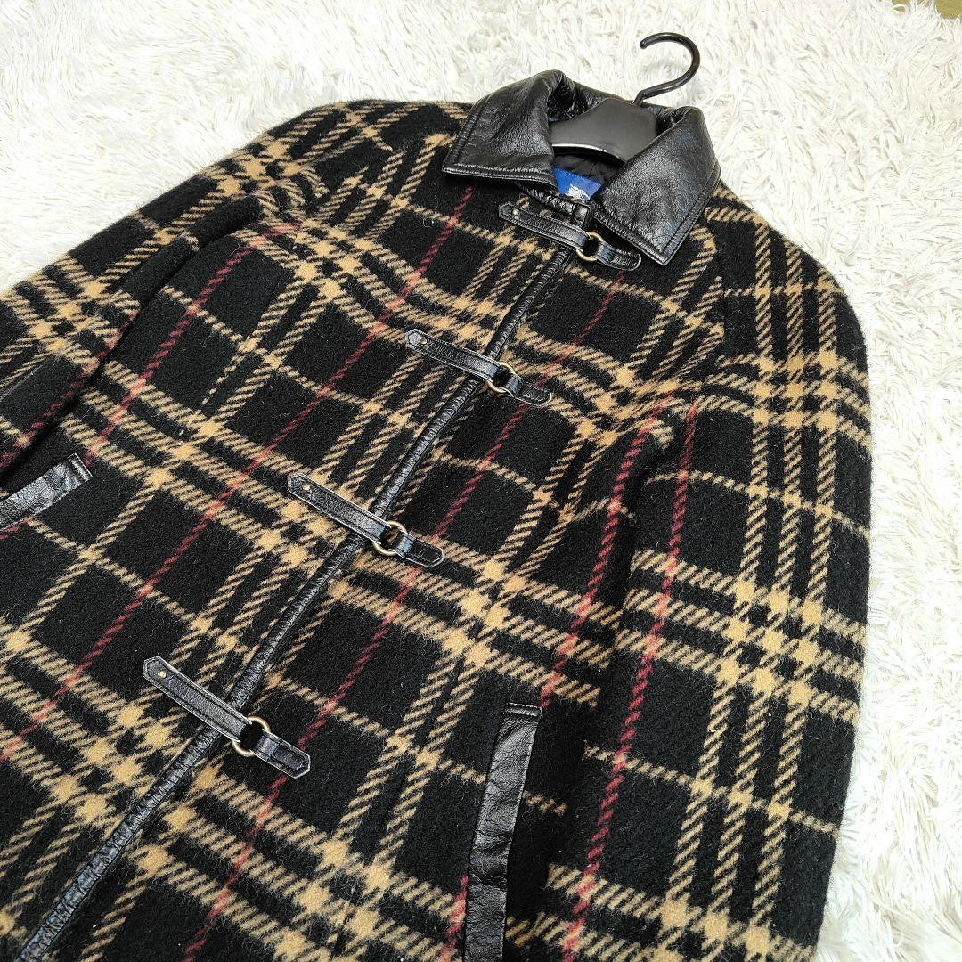 BURBERRY BLUE LABEL Coat Nova Check Asian fit M 38 US size S Black Beige Red