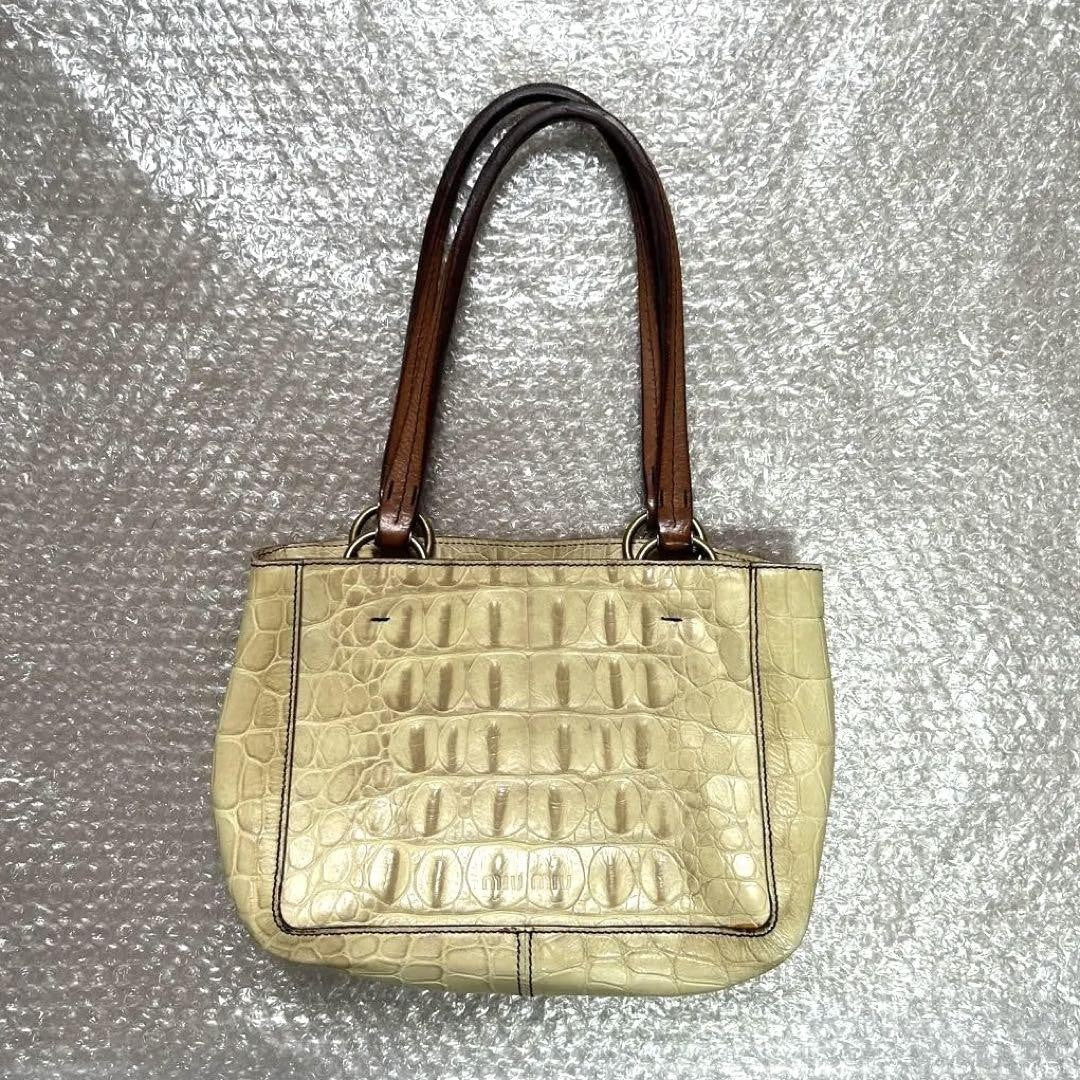 MIU MIU Hand Bag Tote Purse Authentic