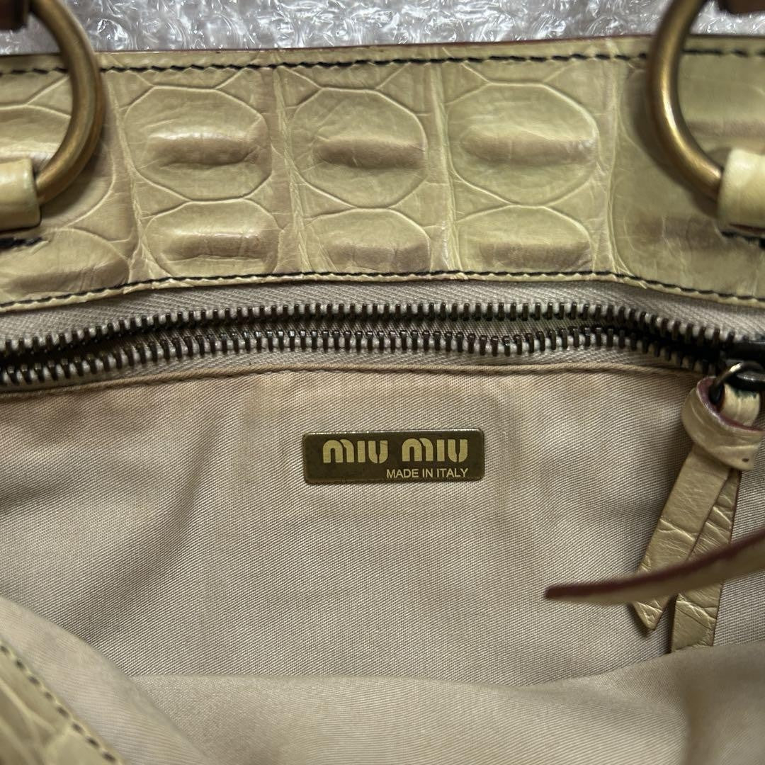 MIU MIU Hand Bag Tote Purse Authentic